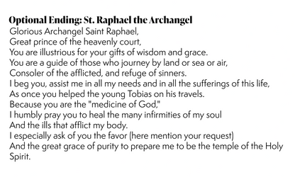 St. Raphael the Archangel | CHAPLET