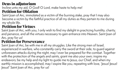 St. Joan of Ark | CHAPLET