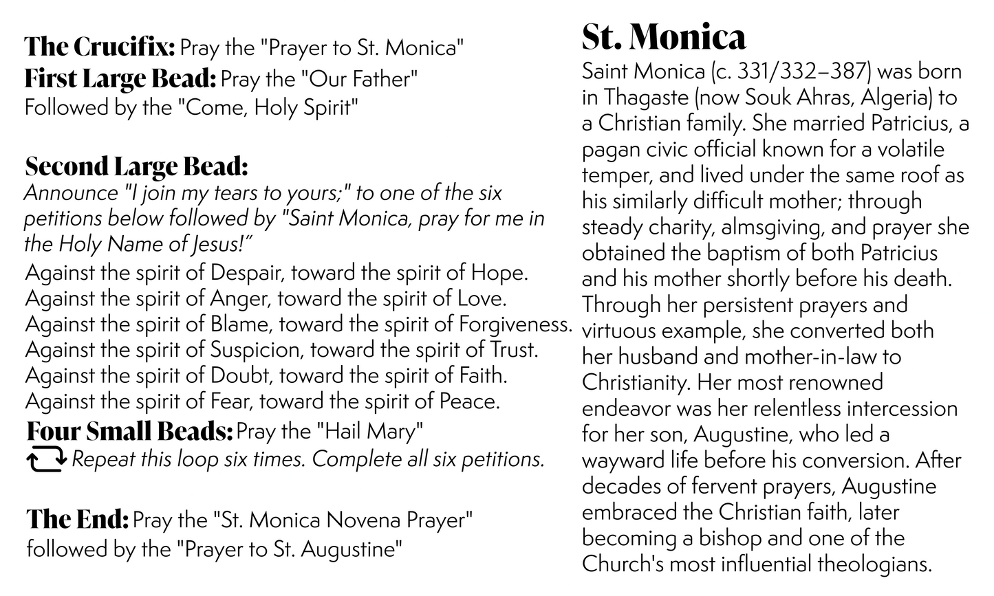 St Monica  | CHAPLET